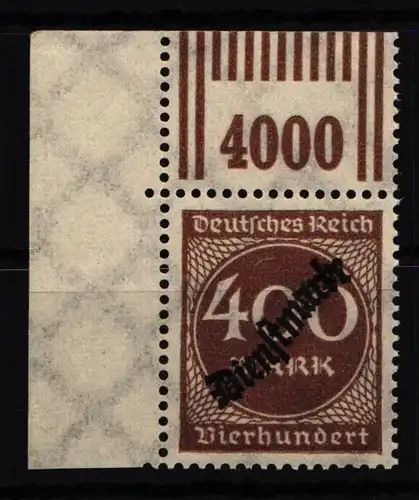Deutsches Reich Dienstmarken 80W OR postfrisch 2/9/2 vom Eckrand #HT841