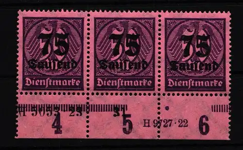 Deutsches Reich Dienstmarken 91 postfrisch H5053.23/H9727.22 #HT863