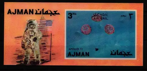 Ajman 1443 postfrisch Einzelblock / Raumfahrt #HP274
