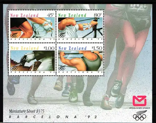 Neuseeland Block 32 postfrisch #HU937