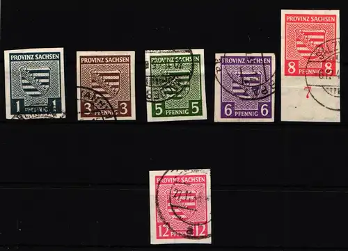 SBZ 66-71 X gestempelt komplett Satz #HT083