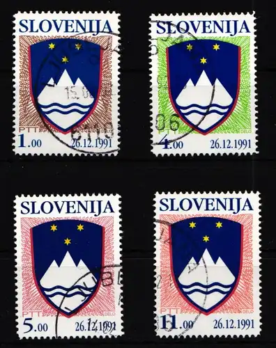 Slowenien 2-5 gestempelt #GK335