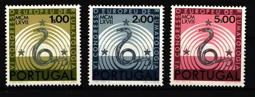 Portugal 1040-1042 postfrisch Rheumatologenkongress #HT438