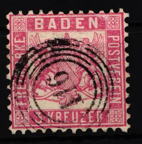 Baden 18 gestempelt klarer N5 116 Renchen #HJ854