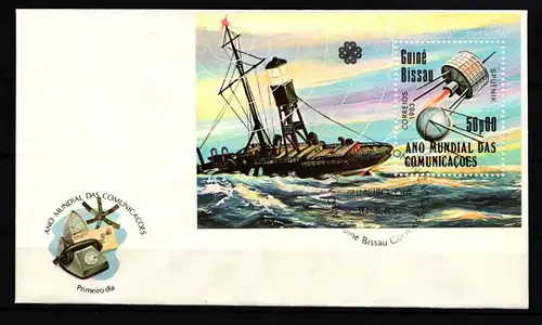 Guinea Bissau Block 254 gestempelt als FDC / Raumfahrt #HP160