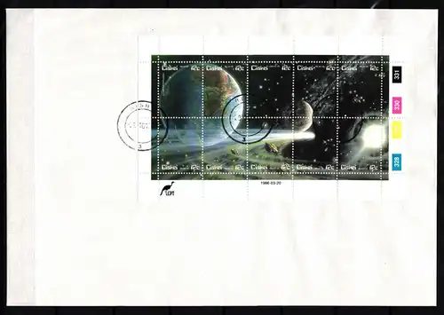 Ciskei 87-96 gestempelt Kleinbogen / Raumfahrt #HP174
