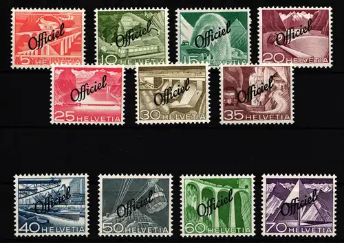Schweiz Dienstmarken 64-74 postfrisch #HA966