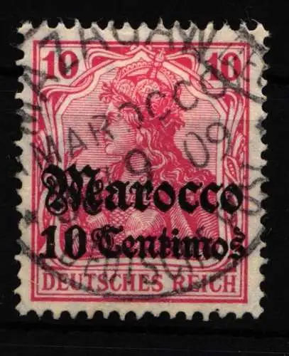 Deutsche APA Marokko 36 gestempelt Vollstempel Mazagan #HS859