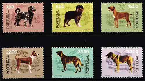 Portugal 1522-1527 postfrisch 50 Jahre Verein für Hundezucht #HT304