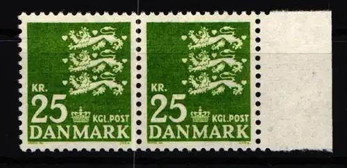 Dänemark 399 x postfrisch 25 Kr. auf nicht fluoresz. Papier, waagerechtes #HT031