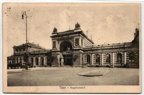 AK Trier Hauptbahnhof 1915 #PM350