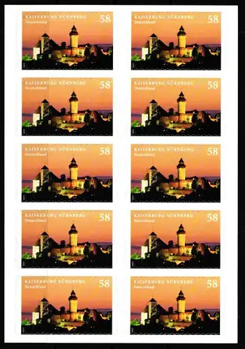 BRD 2978 postfrisch als Folienblatt Frankatur Nominale #HC826