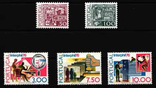 Portugal 1313-1315, 1309-1310 postfrisch #HT373