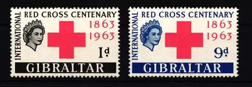 Gibraltar 164-165 postfrisch Rotes Kreuz #HT131