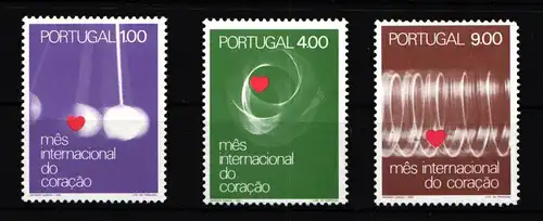 Portugal 1163-1165 postfrisch Welt-Herzmonat #HT409