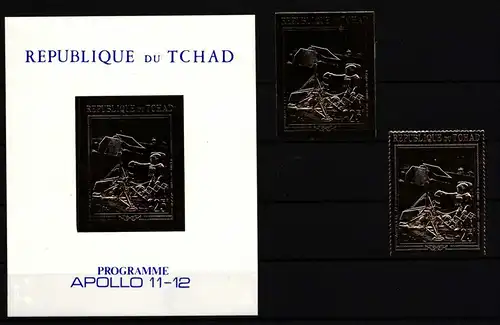 Tschad 324 A+B und Block 10 postfrisch Raumfahrt #HP353