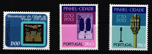 Portugal 1160-1162 postfrisch 200 Jahre Stadt Pinhel #HT410