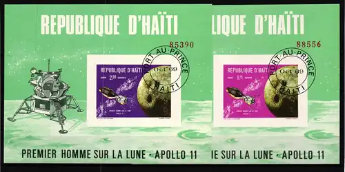 Haiti Block 41 und 42 B gestempelt Apollo #GY860
