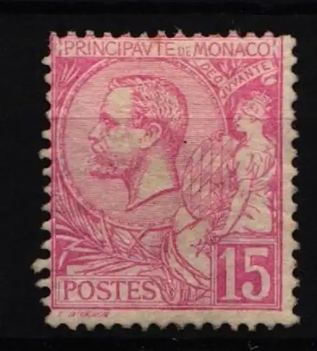Monaco 15 mit Falz #HT665
