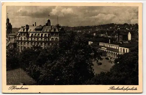 AK Pforzheim Bahnhofsplatz #PM334