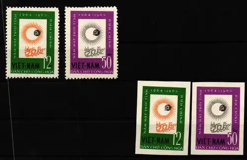 Vietnam Nord 296 und 297 + U postfrisch Raumfahrt #GY894