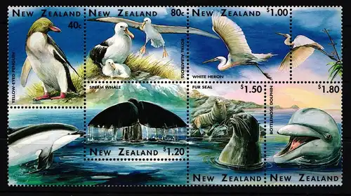 Neuseeland 1511-1516 postfrisch Sechserblock #HV021
