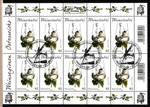 Österreich 3033 gestempelt als Kleinbogen #HT619