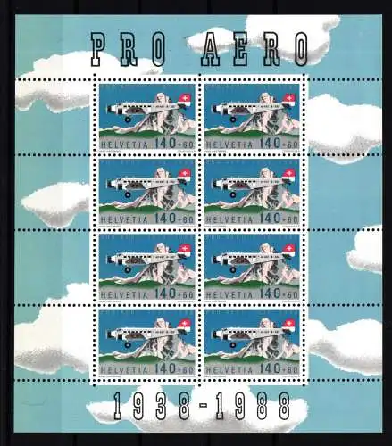 Schweiz 1369 postfrisch Kleinbogen #HT752