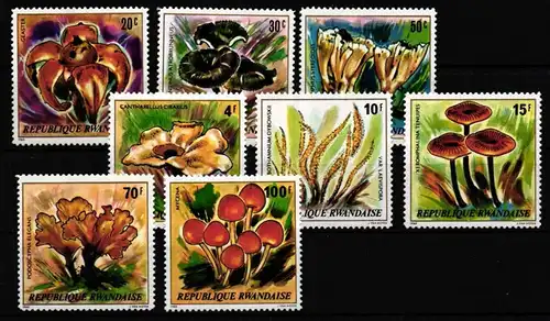 Ruanda 1051-1058 postfrisch Pilze #HP021