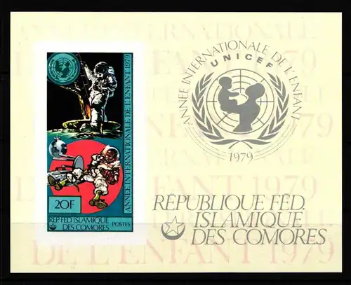 Komoren Block 217 B postfrisch Raumfahrt #HP597