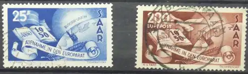 Saarland 297-298 gestempelt #HK933