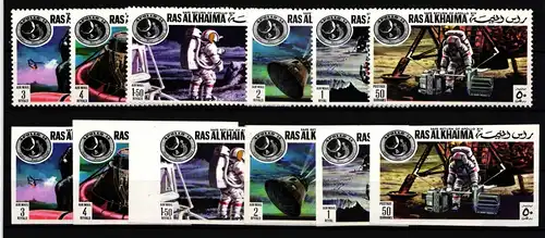 Ras al Khaima 708-713 A+B postfrisch Raumfahrt #HP428