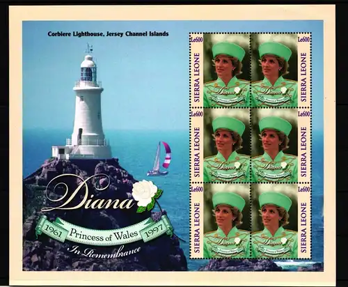 Sierra Leone 3078-3079 postfrisch Kleinbogen #HU697