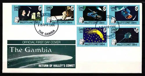 Gambia 610-615 gestempelt als FDC / Raumfahrt #HP167