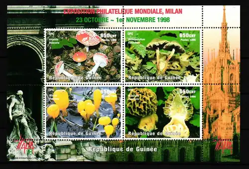 Guinea Block 545 postfrisch Pilze #HP048