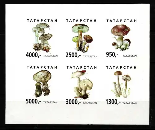 Tadschikistan postfrisch Vignetten B / Pilze #GY952