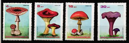 Mocambique 1057-1060 postfrisch Pilze #GY990
