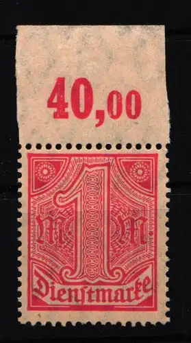 Deutsches Reich Dienstmarken 30P OR postfrisch #HT803
