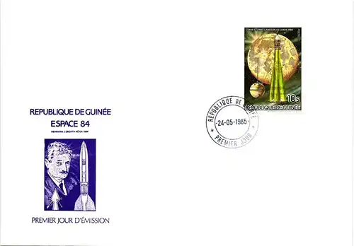 Guinea 1026-1031 und Block 135 gestempelt Einzelblöcke / als FDC #HP105