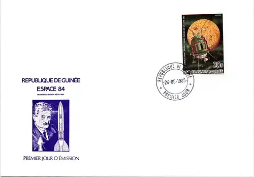 Guinea 1026-1031 und Block 135 gestempelt Einzelblöcke / als FDC #HP105