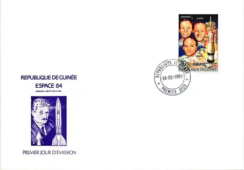 Guinea 1026-1031 und Block 135 gestempelt Einzelblöcke / als FDC #HP105