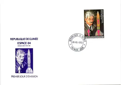 Guinea 1026-1031 und Block 135 gestempelt Einzelblöcke / als FDC #HP105