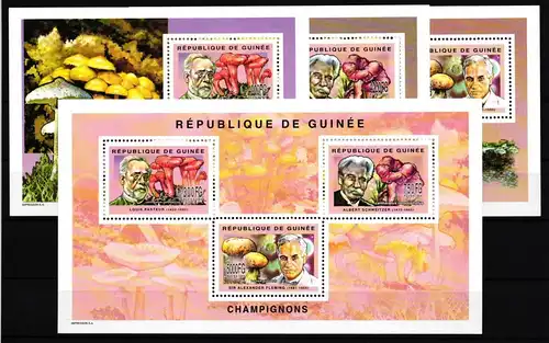 Guinea 4106-4108 und Block 853-854 postfrisch Kleinbogen und Einzelblöcke #HP053
