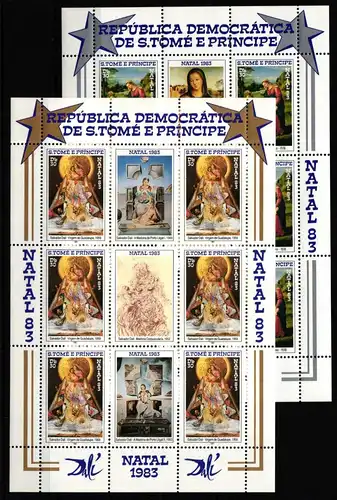 São Tomé und Príncipe 850 A-851 A postfrisch Kleinbogensatz #HV796