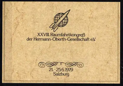 Paraguay Block 285 postfrisch in Autogrammkarte / Raumfahrt #HP208