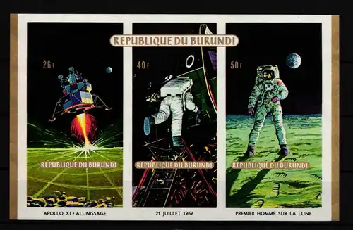 Burundi Block 37 B postfrisch Raumfahrt #HP263
