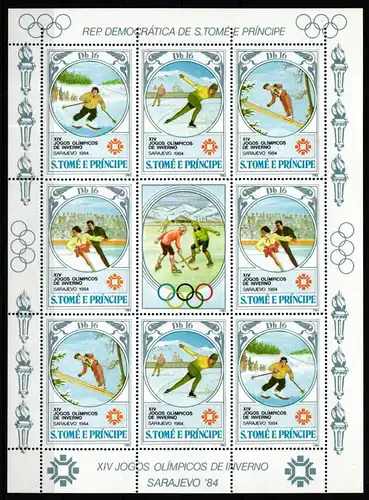 São Tomé und Príncipe 869 A-872 A postfrisch Kleinbogen #HV794