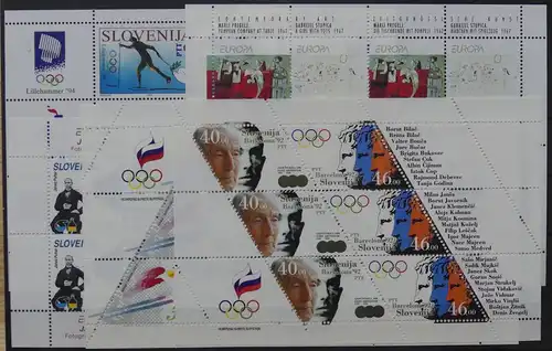 Slowenien Lot Kleinbögen postfrisch 5 verschiedene aus 1992-94 #HL544