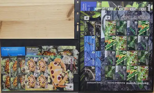 WWF-Tiere Lot Kleinbögen & Blocks postfrisch #HL542