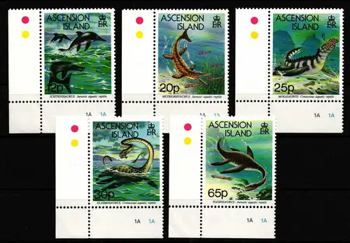 Ascension 623-327 postfrisch Prähistorische Tiere, Dinosaurier #HR160